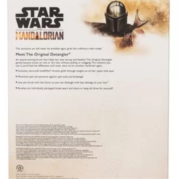 NEW! Disney Star Wars Mandalorian Wet Brush Set - Picture 4 of 4